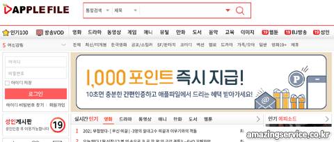 애플파일 홈페이지설명