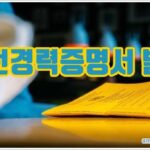 운전경력증명서 발급