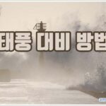 태풍 대비 방법